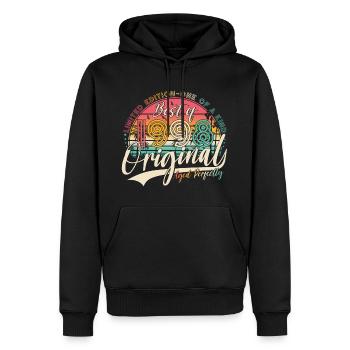 1998 Vintage Vintage Retro Cadeau d’anniversaire - Sweat à capuche Premium bio Homme - noir - Devant - Nico (187cm)