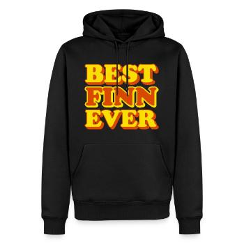 Finnish First Name Funny Gift - Men’s Premium Organic Hoodie - black - Front - Nico (187cm)