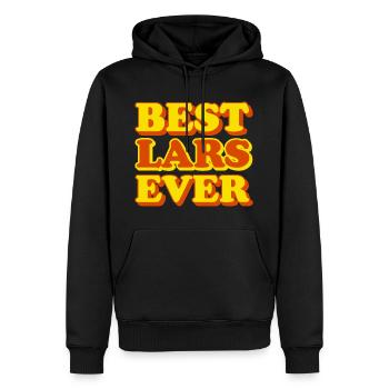 Funny gift with first name Lars - Men’s Premium Organic Hoodie - black - Front - Nico (187cm)