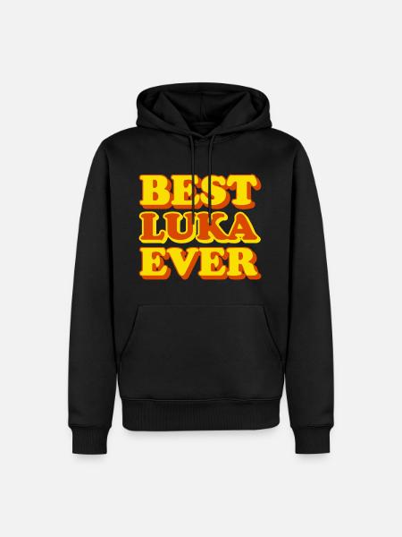 Luka first name funny gift - Men’s Premium Organic Hoodie - black