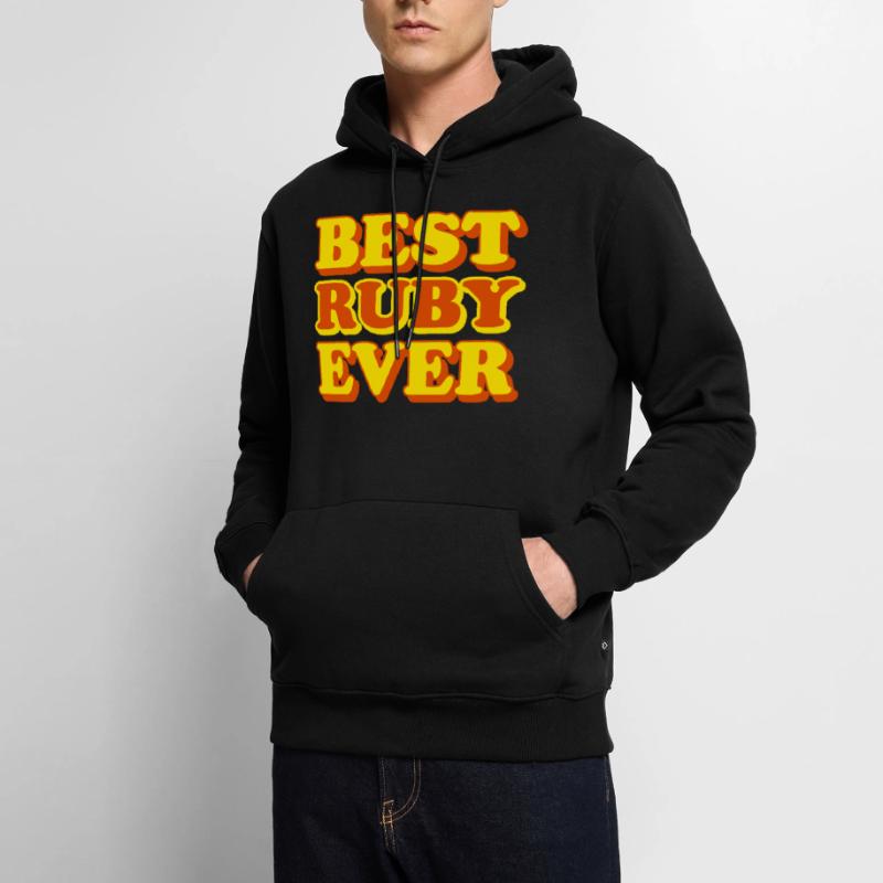 Ruby First Name Funny Gift Men’s Premium Organic Hoodie