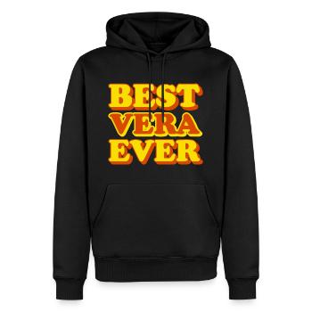 Vera Vorname Lustiges Geschenk - Männer Premium Bio Hoodie - Schwarz - Vorne - Nico (187cm)