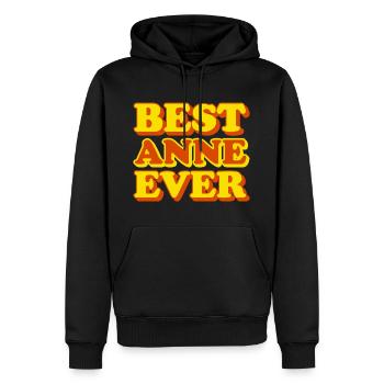 Anne Vorname Lustiges Geschenk - Männer Premium Bio Hoodie - Schwarz - Vorne - Nico (187cm)