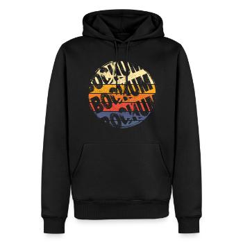 Bochum Deutschland Stadt Vintage Retro Skyline - Männer Premium Bio Hoodie - Schwarz - Vorne - Nico (187cm)