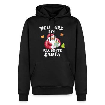 You are my favorite Santa xmax present - Männer Premium Bio Hoodie - Schwarz - Vorne - Nico (187cm)