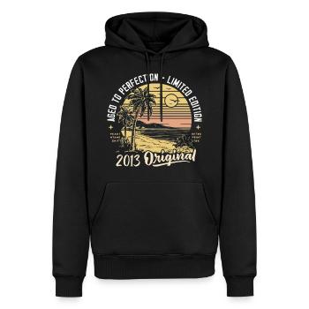 Original 2013 Vintage Geburtstagsgeschenk 11 Jahre - Männer Premium Bio Hoodie - Schwarz - Vorne - Nico (187cm)