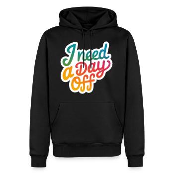 I Need A Day Off 13 - Männer Premium Bio Hoodie - Schwarz - Vorne - Nico (187cm)