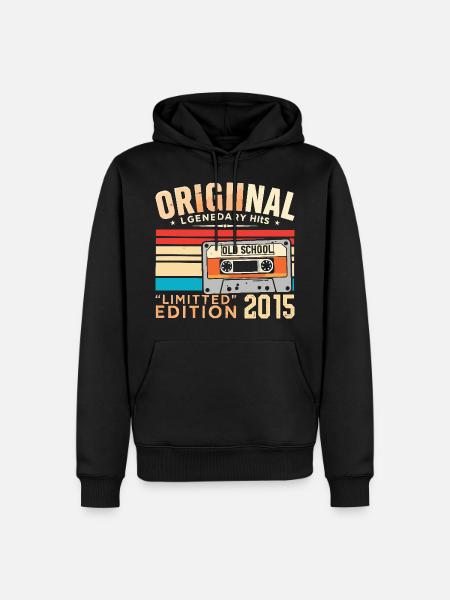 Original 2015, legendär seit 2015 Jahrgang 2015 - Männer Premium Bio Hoodie - Schwarz