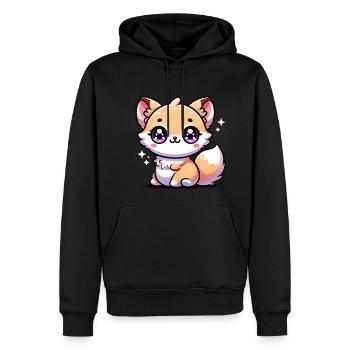Super Cute Kawaii Baby Fox - Männer Premium Bio Hoodie - Schwarz - Vorne - Nico (187cm)