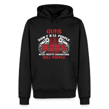 Vater Tochter beschützen - Männer Premium Bio Hoodie - Schwarz - Vorne - Nico (187cm)