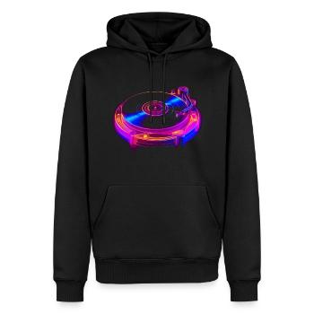 House Music Plattenspieler - Männer Premium Bio Hoodie - Schwarz - Vorne - Nico (187cm)