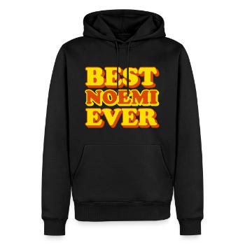 Noemi First Name Funny Gift - Men’s Premium Organic Hoodie - black - Front - Nico (187cm)