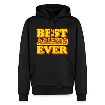 Alexis Vorname lustiges Geschenk - Männer Premium Bio Hoodie - Schwarz - Vorne - Nico (187cm)