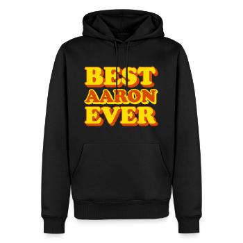 Aaron Vorname lustiges Geschenk - Männer Premium Bio Hoodie - Schwarz - Vorne - Nico (187cm)