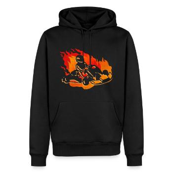 Go Kart Go-Kart Kart Driver Kids Go-Kart - Sweat à capuche Premium bio Homme - noir - Devant - Nico (187cm)