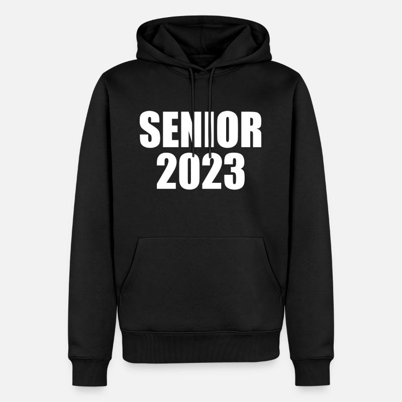 Senior 2023 - Sweat à capuche Premium bio Homme - noir
