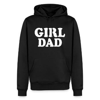 Girl dad - Männer Premium Bio Hoodie - Schwarz - Vorne - Nico (187cm)