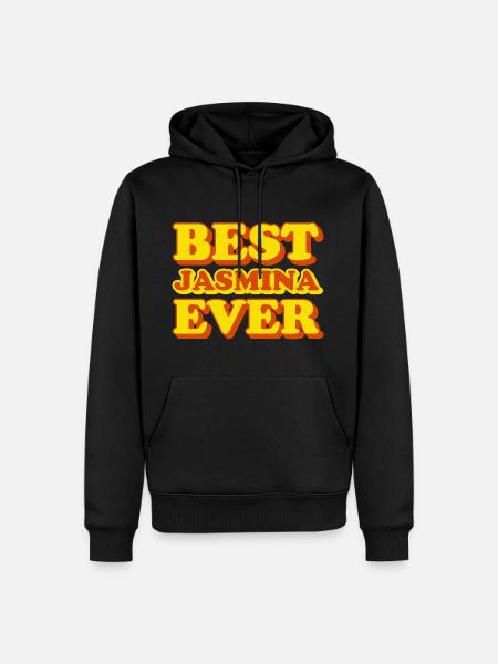 Jasmina First Name Funny Gift - Men’s Premium Organic Hoodie - black