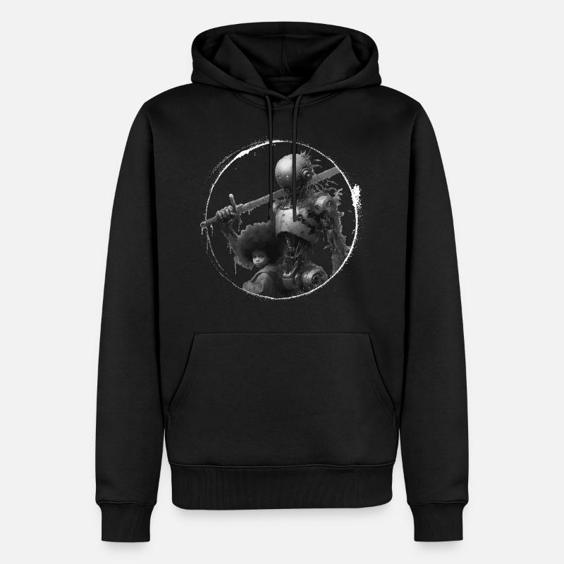 Le Gardien - Sweat à capuche Premium bio Homme - noir