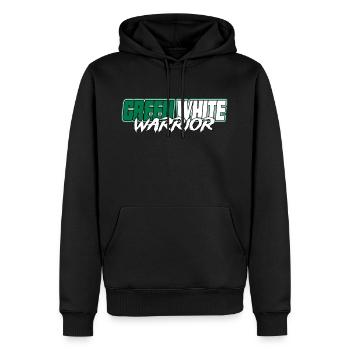 Green White warrior rapid ultras vienna austria - Men’s Premium Organic Hoodie - black - Front - Nico (187cm)