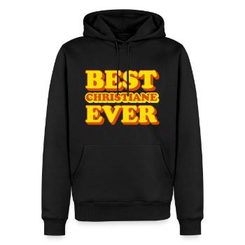 Christiane Vorname lustiges Geschenk - Männer Premium Bio Hoodie - Schwarz - Vorne - Nico (187cm)