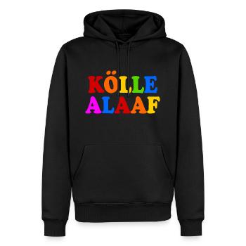 Kölle alaaf - Männer Premium Bio Hoodie - Schwarz - Vorne - Nico (187cm)
