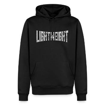 Lightweight baby Yeah Buddy Bodybuilding Workout - Männer Premium Bio Hoodie - Schwarz - Vorne - Nico (187cm)