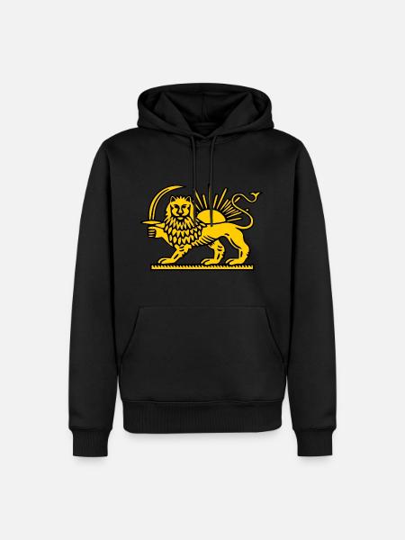 Iran löwe - Men’s Premium Organic Hoodie - black