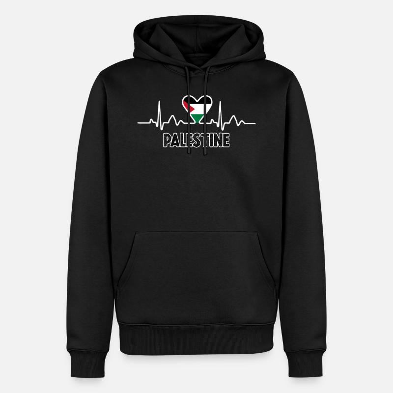 Palestine - Sweat à capuche Premium bio Homme - noir