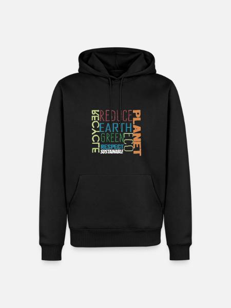 sustainability - Men’s Premium Organic Hoodie - black