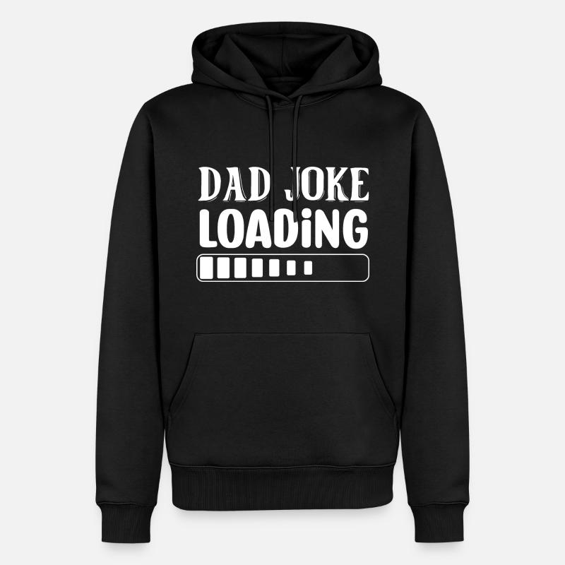 Dad Joke Loading - Men’s Premium Organic Hoodie - black