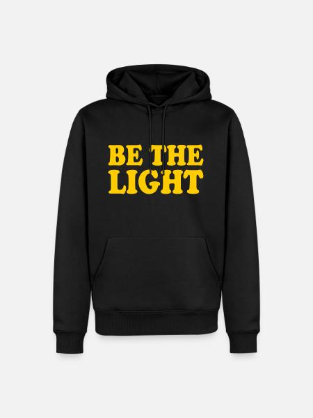Be the light - Men’s Premium Organic Hoodie - black