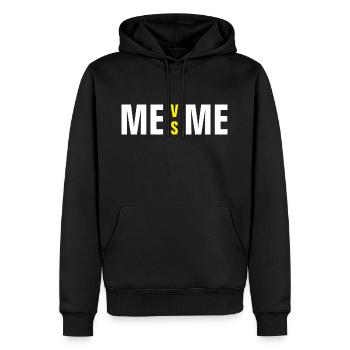 ME VS ME - Männer Premium Bio Hoodie - Schwarz - Vorne - Nico (187cm)