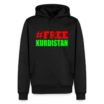 Free Kurdistan - Men’s Premium Organic Hoodie - black - Front - Nico (187cm)