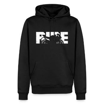 Motorrad Motorradfahrer Bekleidung Motorradfahrer Biker - Männer Premium Bio Hoodie - Schwarz - Vorne - Nico (187cm)