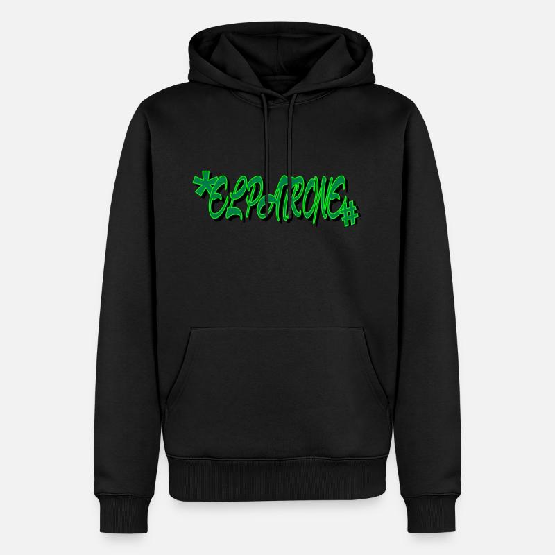 El Patrone one - Männer Premium Bio Hoodie - Schwarz