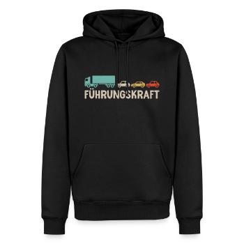 LKW Fahrer Führungskraft Fernfahrer - Männer Premium Bio Hoodie - Schwarz - Vorne - Nico (187cm)