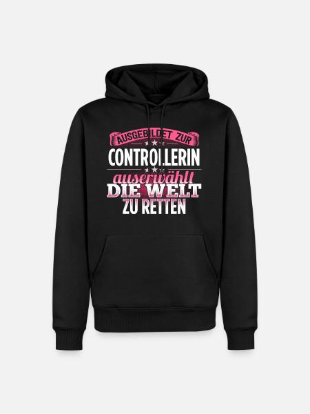 CONTROLLERIN - Die Auserwählte - Männer Premium Bio Hoodie - Schwarz