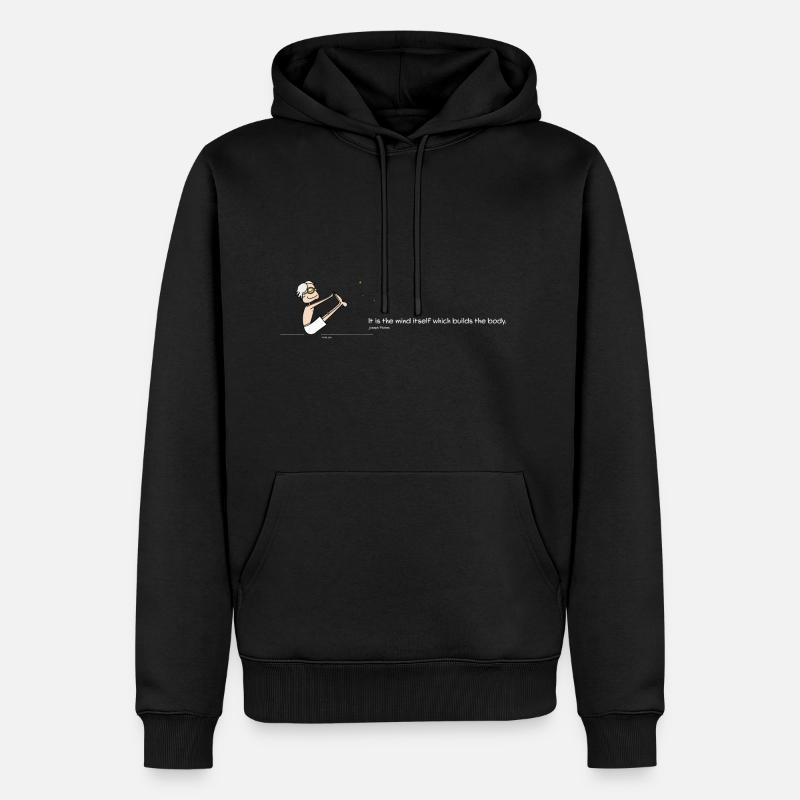 The Mind - Männer Premium Bio Hoodie - Schwarz