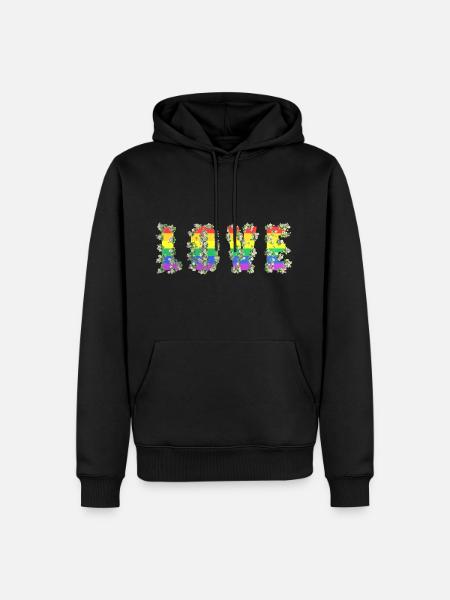 Liebe LGBT-Farben - Männer Premium Bio Hoodie -