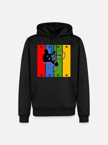 Vélo VTT Cycliste Cadeau - Sweat à capuche Premium bio Homme - noir