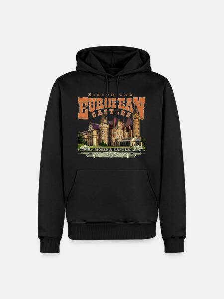 Moszna Castle - Poland - Men’s Premium Organic Hoodie - black