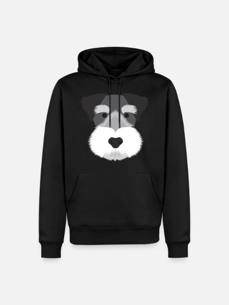 Miniature Schnauzer - Men’s Premium Organic Hoodie - black