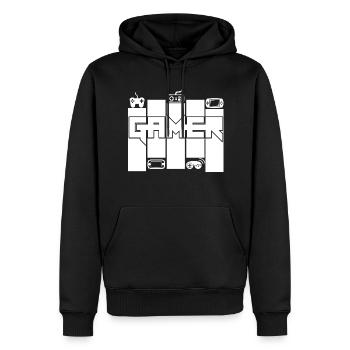 Gamer - Gamers Passion - Men’s Premium Organic Hoodie - black - Front - Nico (187cm)