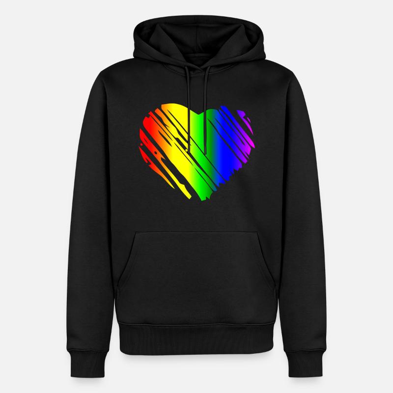 COEUR ORIENTAL - Sweat à capuche Premium bio Homme - noir