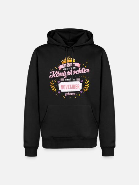 November Königstochter - Männer Premium Bio Hoodie - Schwarz