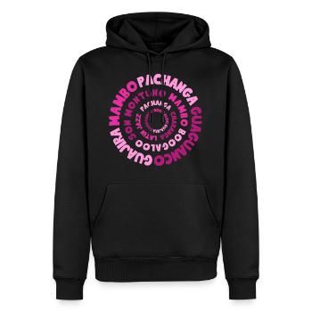 History of Salsa - Salsa Dance Shirts - Männer Premium Bio Hoodie - Schwarz - Vorne - Nico (187cm)