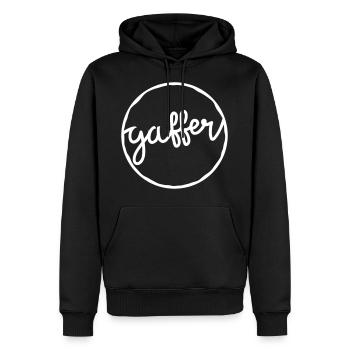Gaffer (boss) - Men’s Premium Organic Hoodie - black - Front - Nico (187cm)