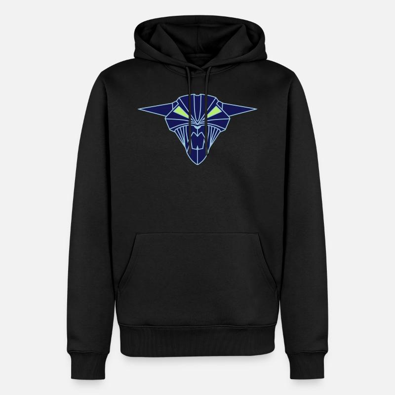 BIONIC DEVIL CAT !!! - Männer Premium Bio Hoodie - Schwarz