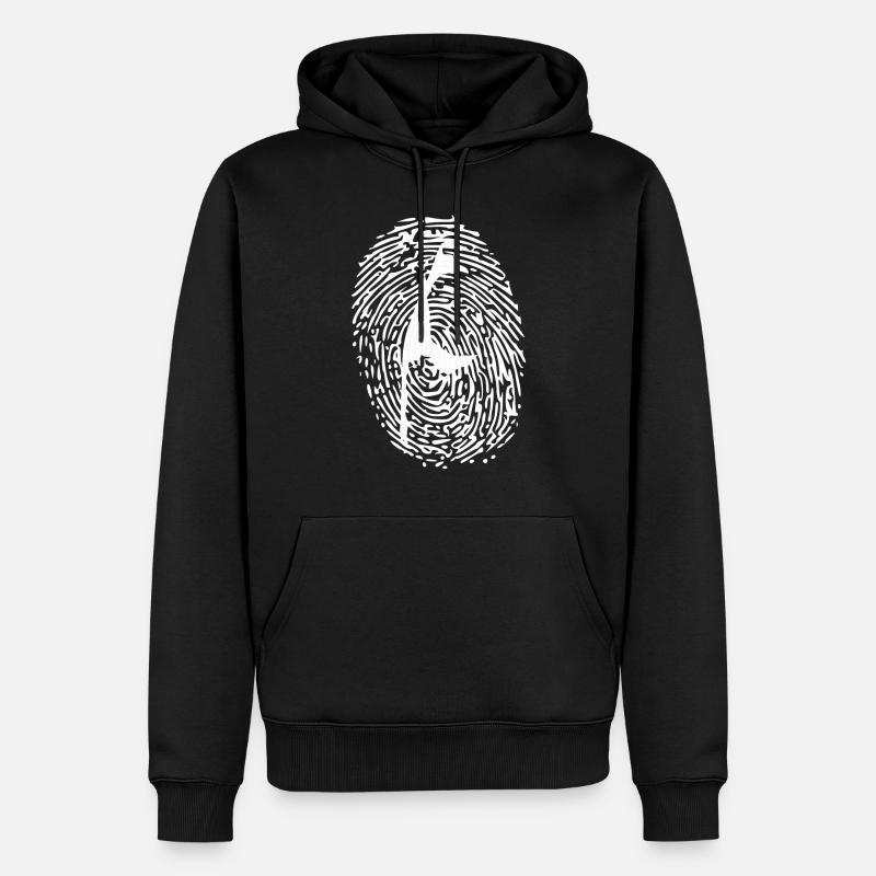 T-Shirt Sylt - Sweat à capuche Premium bio Homme - noir